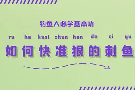 钓鱼人必学基本功：如何快准狠的刺鱼图片