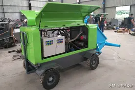 小型液压湿喷机一机多用，移动方便图片