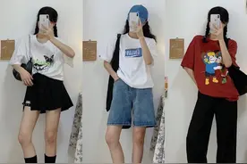 27套元气少女夏日OOTD，元气又简约的T恤超级百搭图片