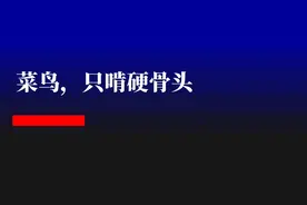 菜鸟，只啃硬骨头图片