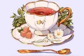 儿童画素材｜精美的茶具图片