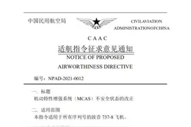 737MAX 8适航指令征求意见：窥见现代化管理制度重要性图片