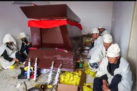 渭北山区农村的丧葬文化图片
