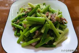芦笋炒肉丝，鲜香翠绿嫩滑爽口，我家隔三岔五吃，全家老小都爱吃图片
