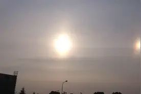 太阳意外“超生”，河北多地惊现3个太阳，是如何形成的？图片