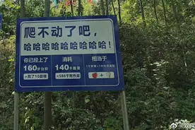 爬山被路标挑衅了？合肥一景区上热搜图片