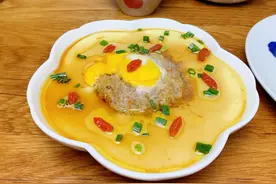 鲜肉蒸蛋一定要多给孩子吃，高蛋白营养足，比红烧排骨受欢迎图片