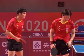 许昕孙颖莎逆境险胜，国乒奥运模拟赛混双激烈对抗，四强已产生图片