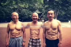 中国大爷健身后肌肉能有多猛？一起感受一下图片