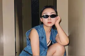 辣目洋子胖得坦荡，体重超120斤挑战新潮装，骨子里的自信真美图片