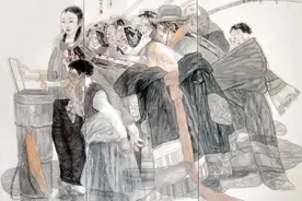 他用自在的线条，勾勒梦境中的草原图片