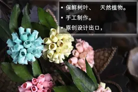 雨时花绣球干花花束天然干花客厅室内装饰图片