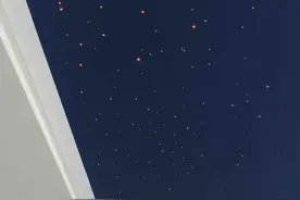 星空吊顶终于完工图片
