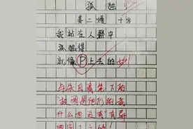 15个字的作文得满分，孤独表达得淋漓尽致，老师赞誉：当代朱自清图片