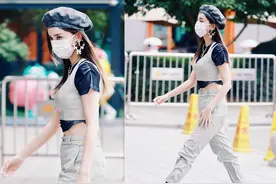美女也hold不住新时代非主流？挑染短发+机能风，娜扎也消化不了图片