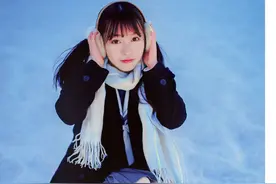 冬日JK雪中室外拍摄cosplay图片