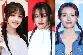 郑爽舒淇梳了同款麻花辫，一个温柔一个惊悚图片