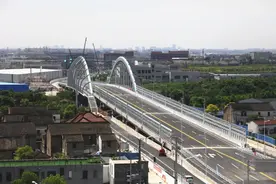 横跨嘉定长宁两区！临洮路跨吴淞江大桥今天通车图片