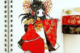 漂亮小姐姐用纸胶带画出超可爱插画，美翻了！干货大全图片