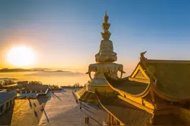 到过峨眉山金顶的人才知道，人间仙境是存在的图片