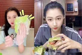 关晓彤揭秘“三明治”配方，面包中放10种食材，网友：吃不起图片