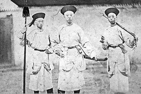 晚清大内侍卫高手长啥样？负手而立，颇有一代宗师架势图片