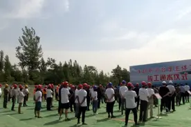嘉祥县洙赵新河治理主体工程竣工通水图片