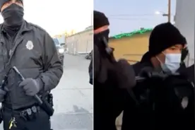 美国警方使用双节棍驱散无家可归者图片