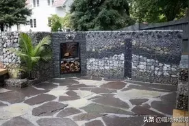 石笼景墙在景观设计中的妙用图片