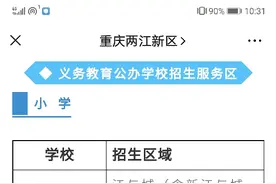 来了！两江新区发布2020年义务教育招生政策及公办学校划片范围图片