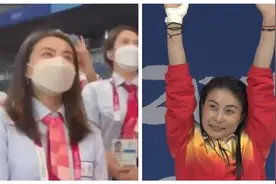 郭晶晶东京奥运见证夺金时刻 与中国跳水队员同唱国歌图片