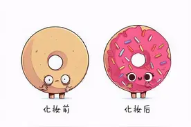 画师绘制搞笑小漫画，化妆前VS化妆后，果然是太真实了图片