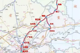 西渝高铁主辅线线路图公布图片
