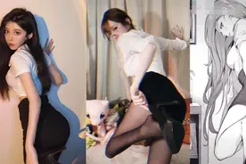 抬腿秘书照PK！腐团儿100%还原，呆妹儿有点勉强，吉祥才是神图片