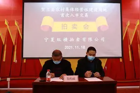 贺兰县首批集体经营性建设用地成功入市交易图片