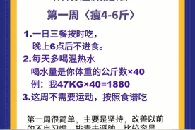 四周减脂计划！20天瘦18斤，内附食谱图片