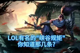 LOL有名的几条"峡谷规矩"，未经官方认可，却被玩家遵守。图片