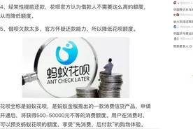 花呗额度也居然少了图片
