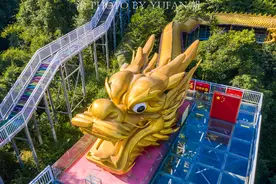 清远天子山有条399米长的巨龙，龙身是玻璃栈道，真是太壮观了图片