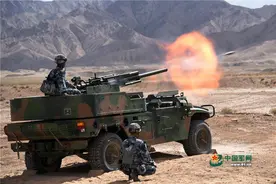 新疆军区速射炮高原展神威：一分钟怒射40炮，既能直射也能曲射图片
