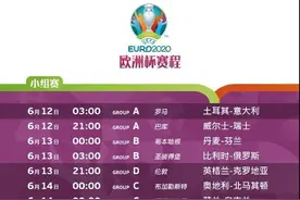 收藏！最新欧洲杯赛程来了图片