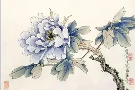 王道中工笔牡丹花卉作品欣赏图片