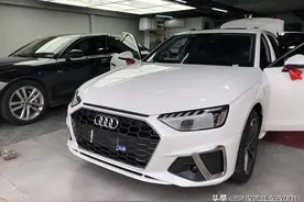 武汉新款奥迪A4L升级原厂无钥匙舒适进入，30色氛围灯渲染图片