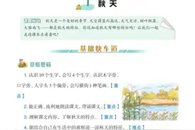 一年级语文上册，第四单元课堂解析+知识点图片