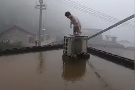 贵州老乡屋顶养了一群鱼，鲤鱼、鲟鱼、鳜鱼都有，却一夜死伤大半图片
