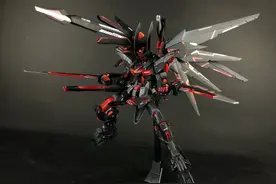 高达模型秀：黑自由！黑的！！但丁真魔人形态图片