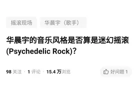 华晨宇的音乐风格是否算是迷幻摇滚(Psychedelic Rock)？图片