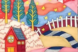 儿童风景画素材分享—收藏给孩子练习搭配颜色超赞哦图片