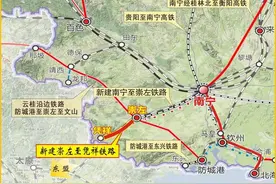 广西南凭高铁，站点位置、站房规模公布 家离高铁站远吗？图片
