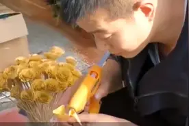 男子每天捡银杏叶为妻子做99朵玫瑰花！我看到了爱情最好的样子图片